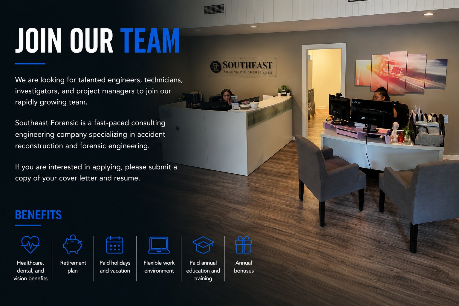 Build your future with SE Forensic — join a team of engineers, investigators, and professionals